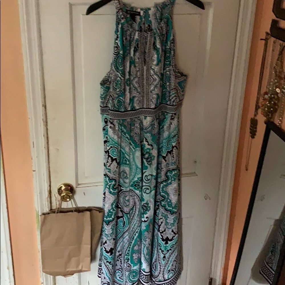 Mint Mandala Design Dress
